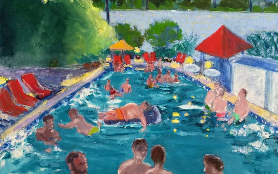 Pool Party at Dusk, Palm Springs