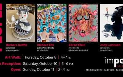My Watercolors at the Impell Gallery in Palm Springs